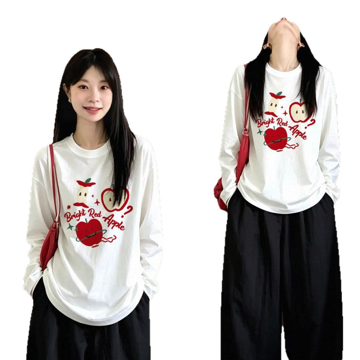 Long Sleeve T-Shirt for Women, Loose Casual Style