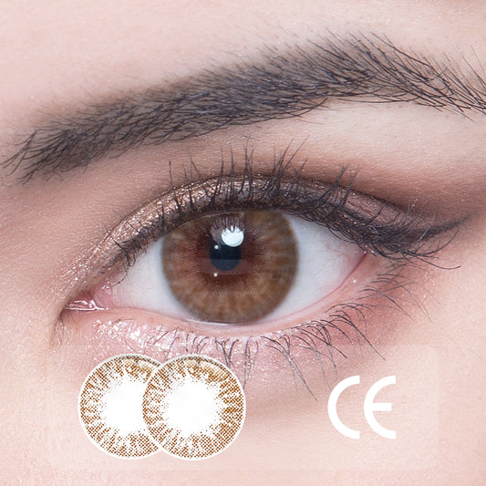 1Pcs CE  Certificate Eyes Beautiful Pupil Colorful Girl Cosplay Contact Lenses Aurora Brown