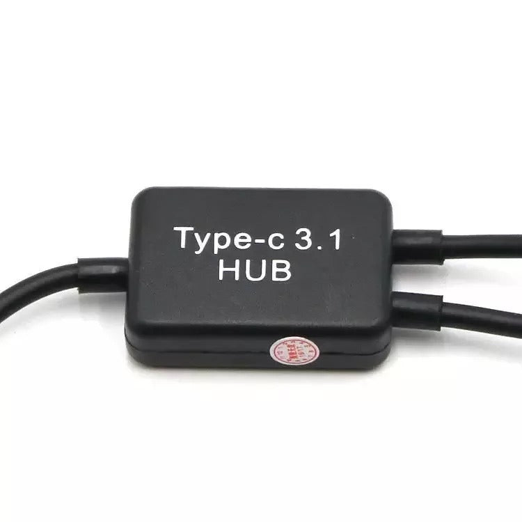 Type-C power supply OTG data cable OTG adapter USB2.1 two port HUB USB2.0 one to two