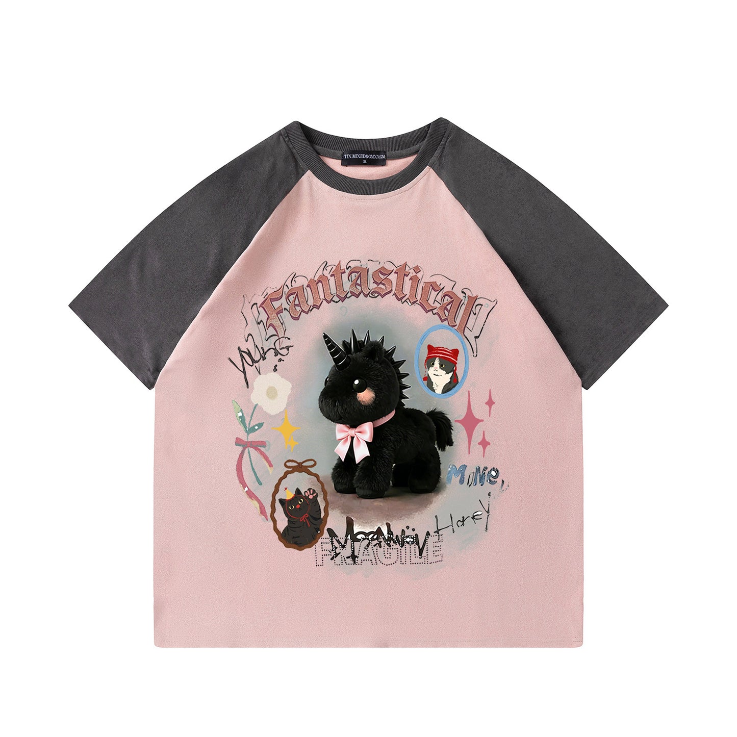 Unicorn printed short sleeved shirt
