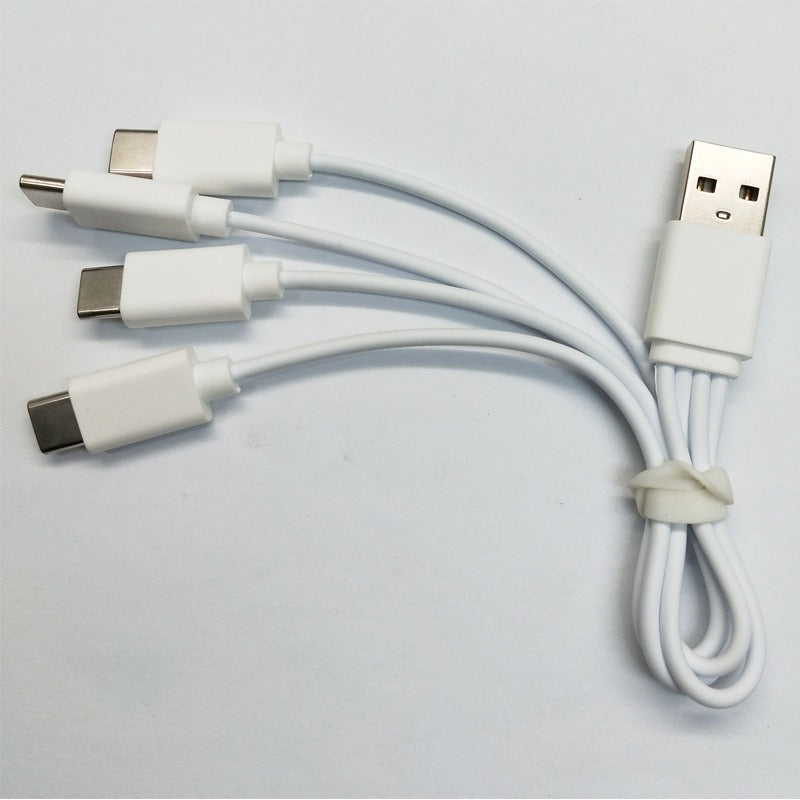 Four in one towing four TYPE C multi head battery, aging small appliances, multi-purpose charging cable configuration