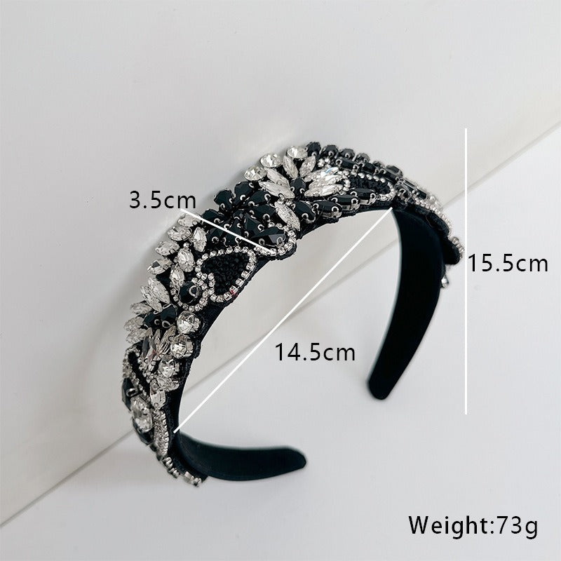Fashionable and Versatile Retro Baroque Diamonds Light Luxury Love Hair Accessories
