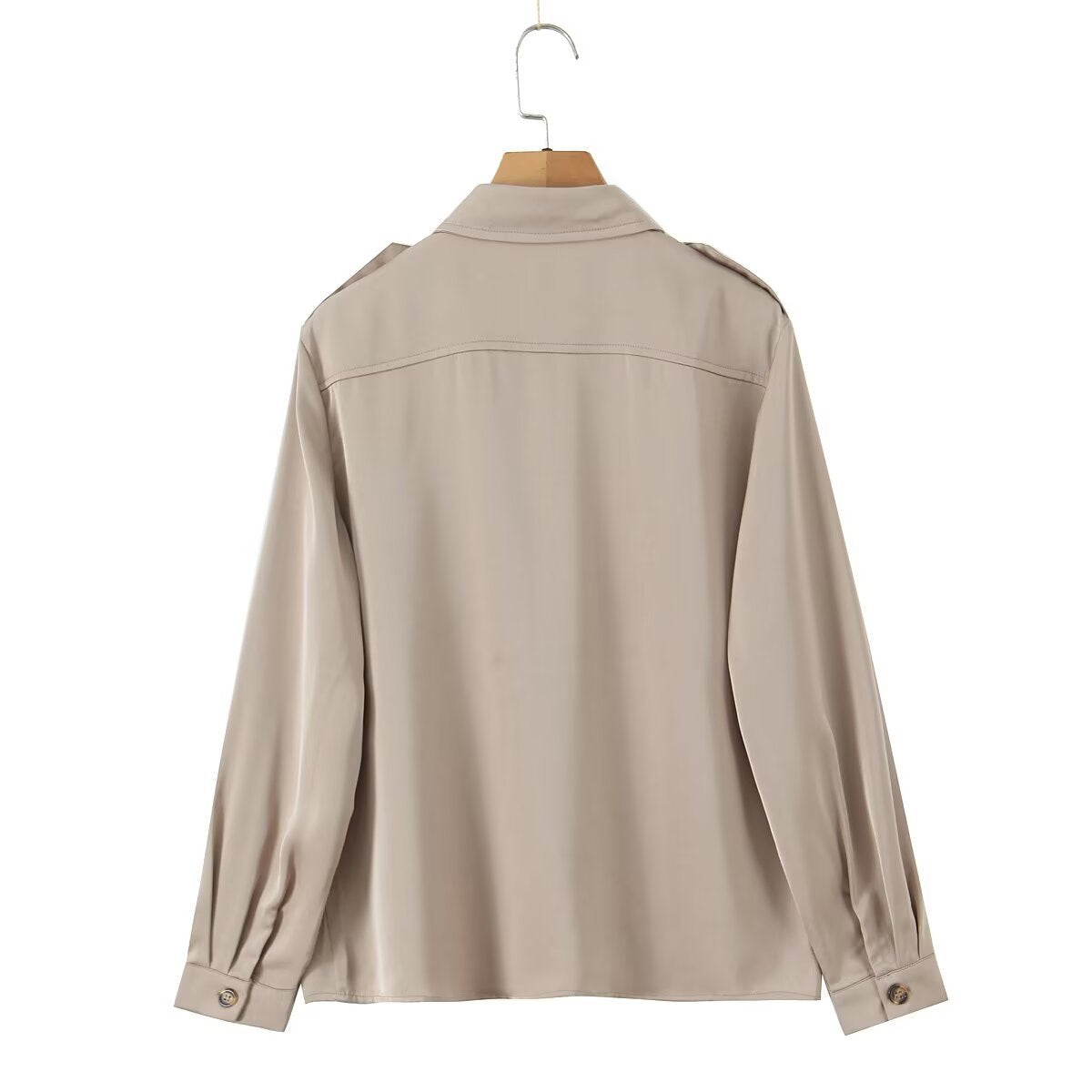 Minimally casual versatile forged face workwear shirt