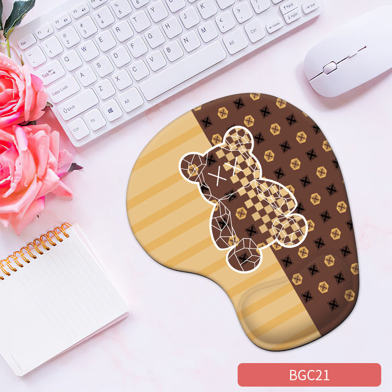Silicone wrist mouse pad female comfortable computer soft non-slip hand rest pad thick non-slip wrist rest cute game pad