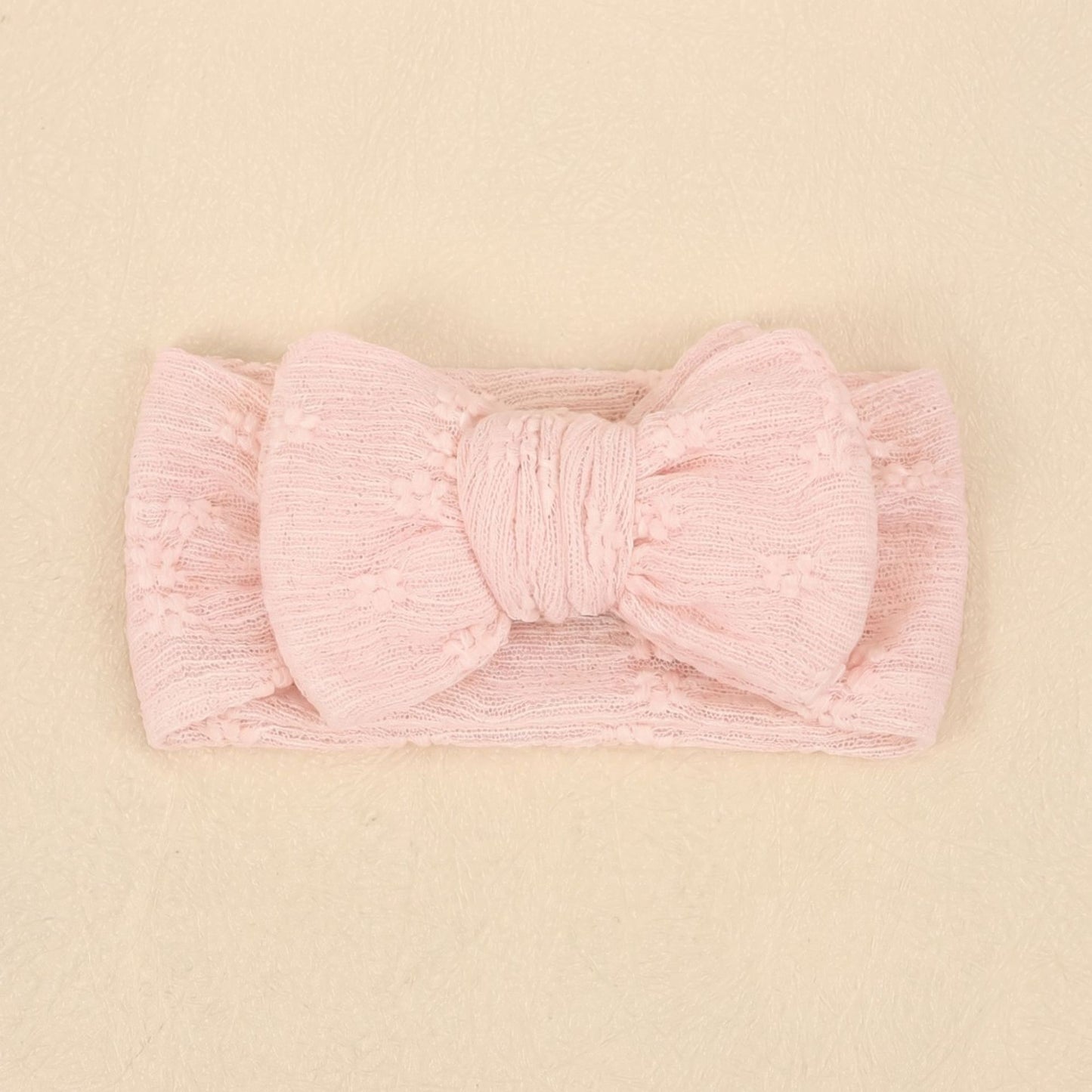 Children's hair accessories baby double layered bow lace mesh bow headband