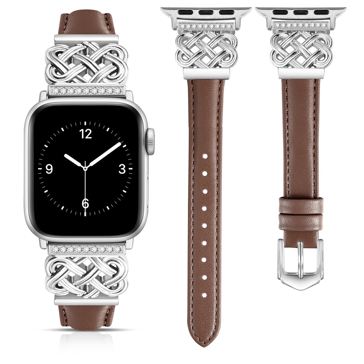 Strap Compatible with Apple Watch Band iWatch S10/SE98765 Metal Ultra-thin Watch Band