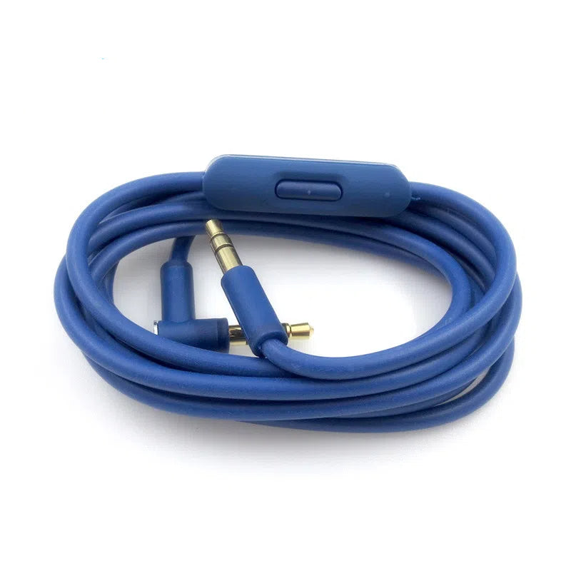 Seven color SOLO 2.0 with microphone control headphone audio cable 3.5 male to male recording headphone cable