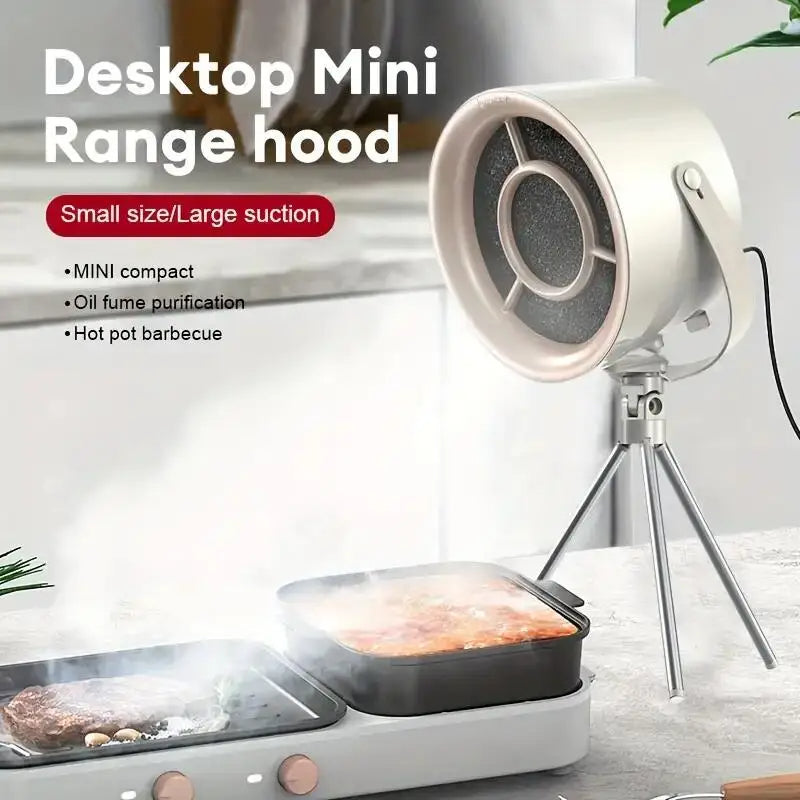 USB Desktop Range Hoods Portable Exhaust Fan Small Kitchen Hood