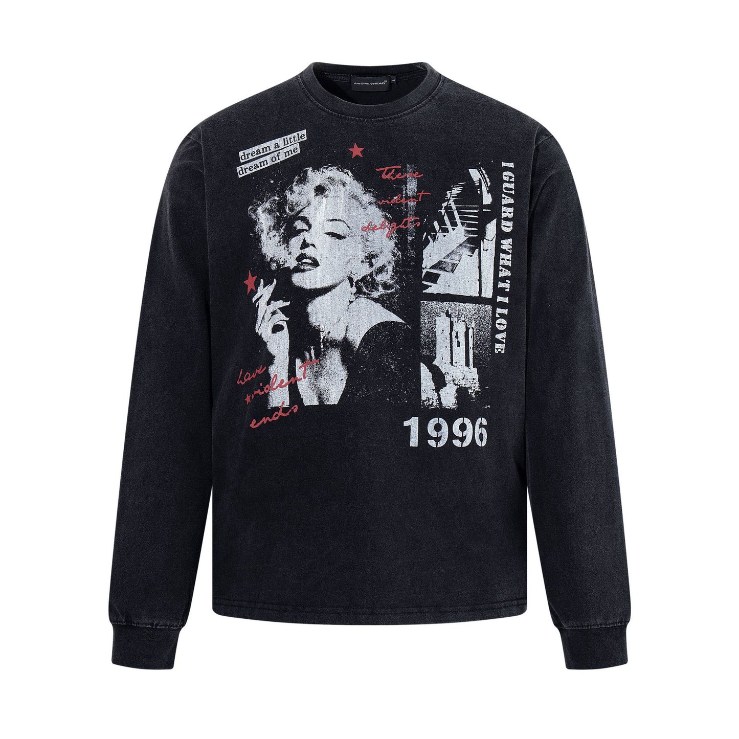 Marilyn Monroe printed vintage long sleeved t-shirt