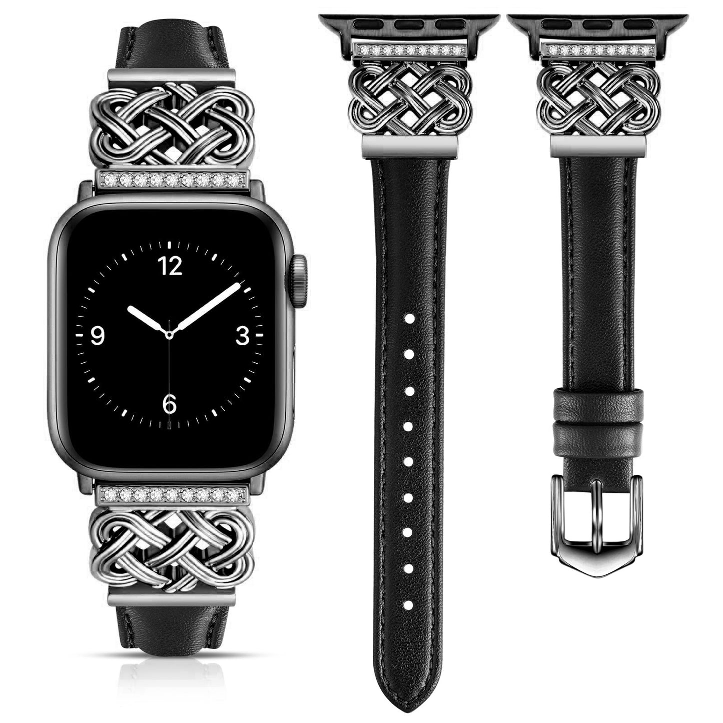 Strap Compatible with Apple Watch Band iWatch S10/SE98765 Metal Ultra-thin Watch Band