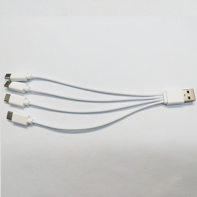 Four in one towing four TYPE C multi head battery, aging small appliances, multi-purpose charging cable configuration