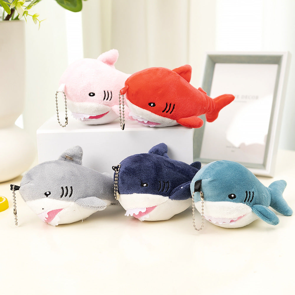 Shark Doll Keychain Pendant Plush Toy Cartoon Creative Shark Baby Doll Machine Doll