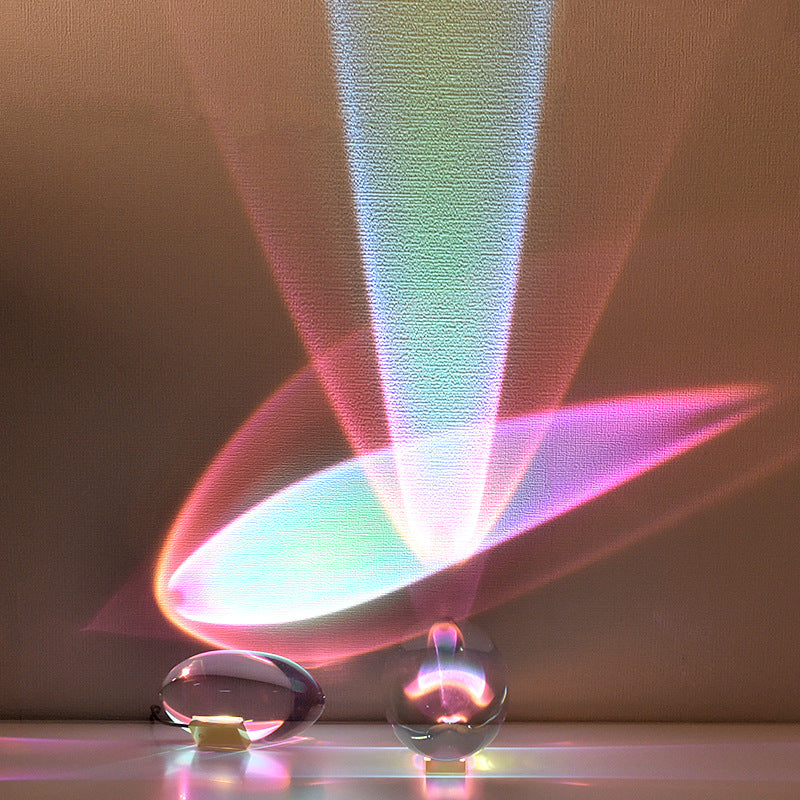 Angel Eye Crystal Table Lamp, Elegant Bedroom Bedside Lamp, Night Light, Creative Glow-in-the-Dark, Trendy Rainbow Ambient Lighting