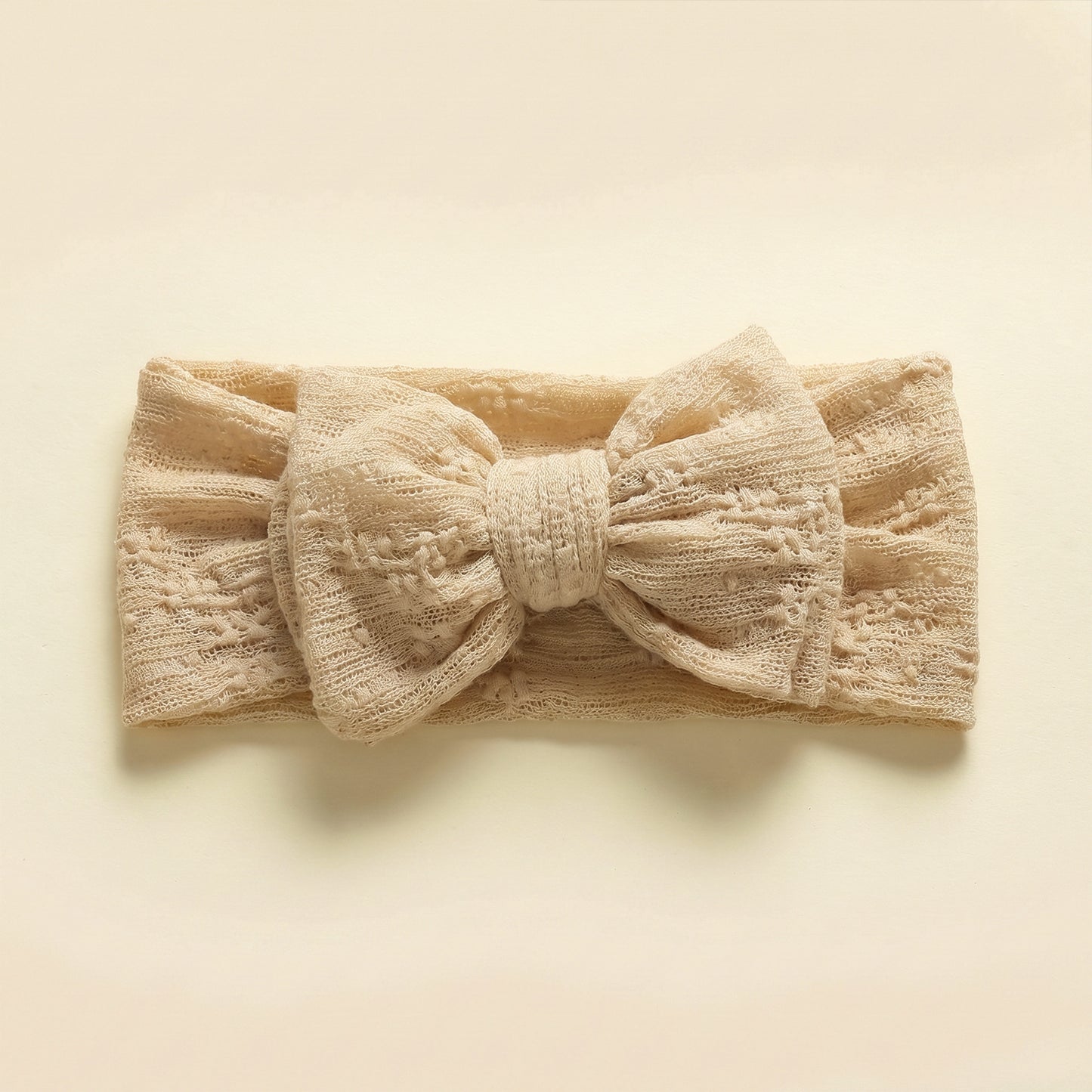 Children's hair accessories baby double layered bow lace mesh bow headband