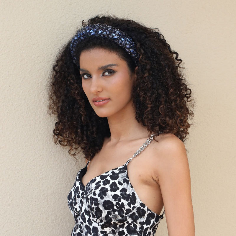 Fashionable Baroque Colorful Full Diamond High Grade Headband Headband