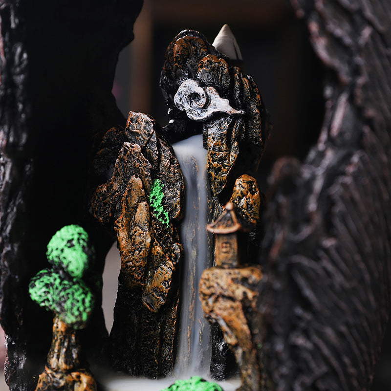 Resin Backflow Aromatherapy Furnace Creative Alpine Flowing Water Aromatherapy Furnace Home Decoration Backflow Incense