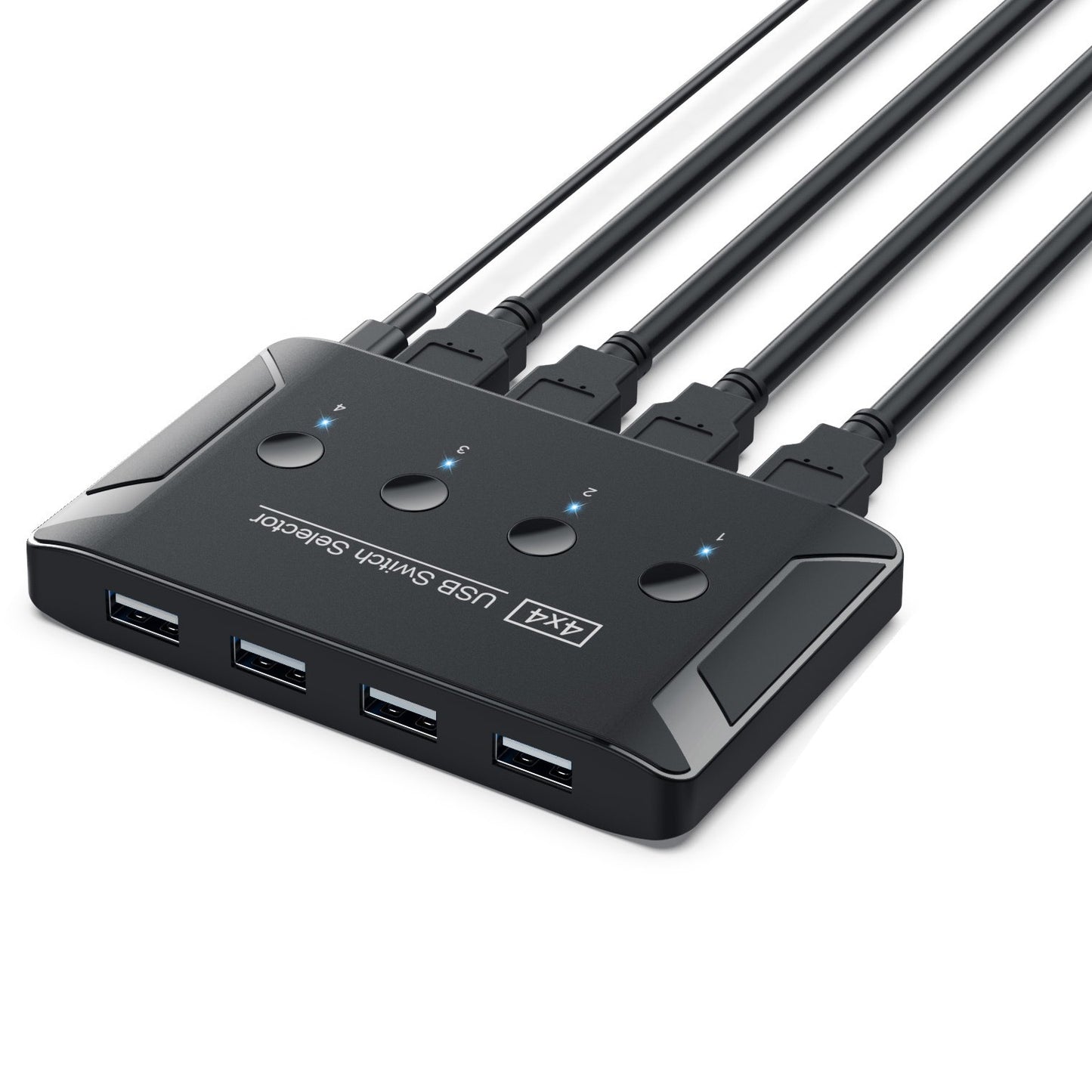 USB 2.0 Switch 4-in-4-out 4-port USB Keyboard Mouse Printer Shared Printer Switch