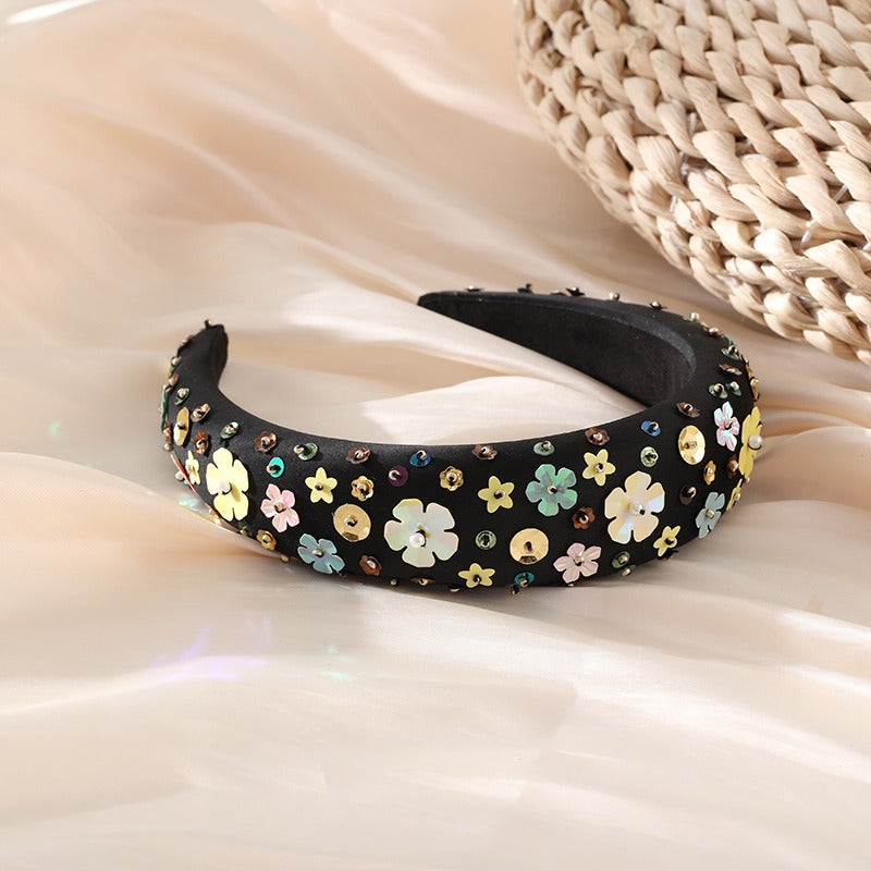 Fashionable Women's Countryside Style Handsewn Flower Headband