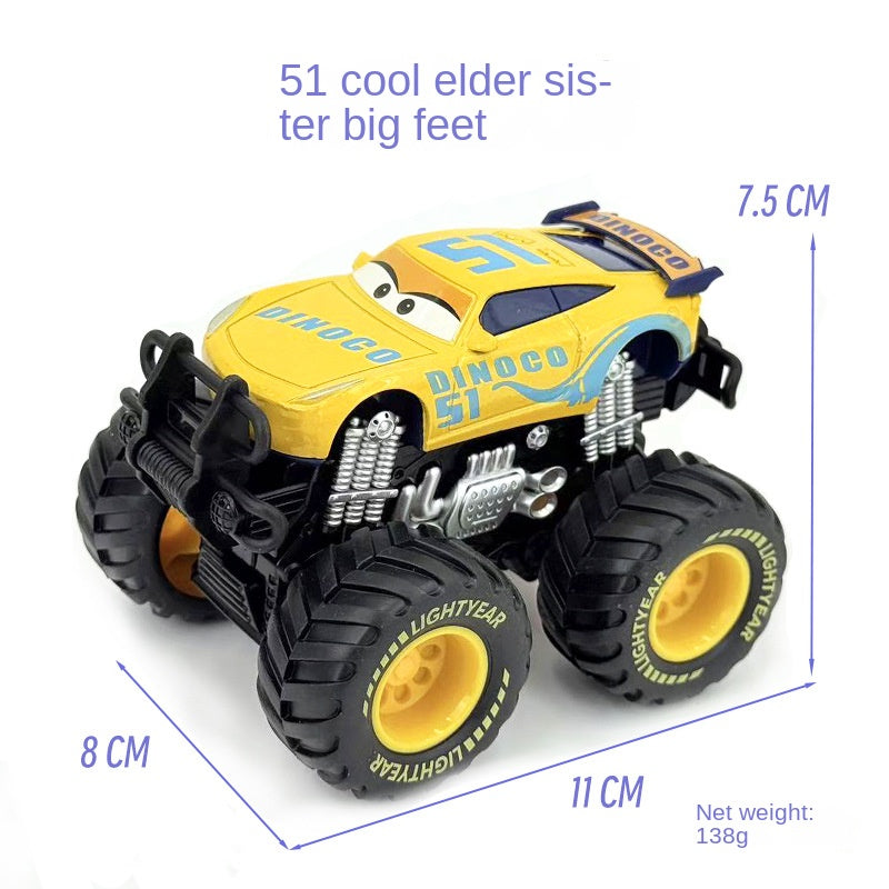 Racing Car Cars Diecast McQueen Mater Dual Inertia Assist Off-Road Alloy Vehicle Kids Toy Boy 4WD