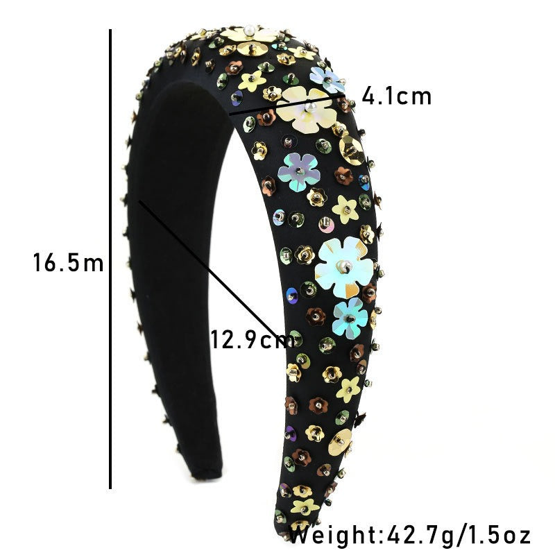 Fashionable Women's Countryside Style Handsewn Flower Headband