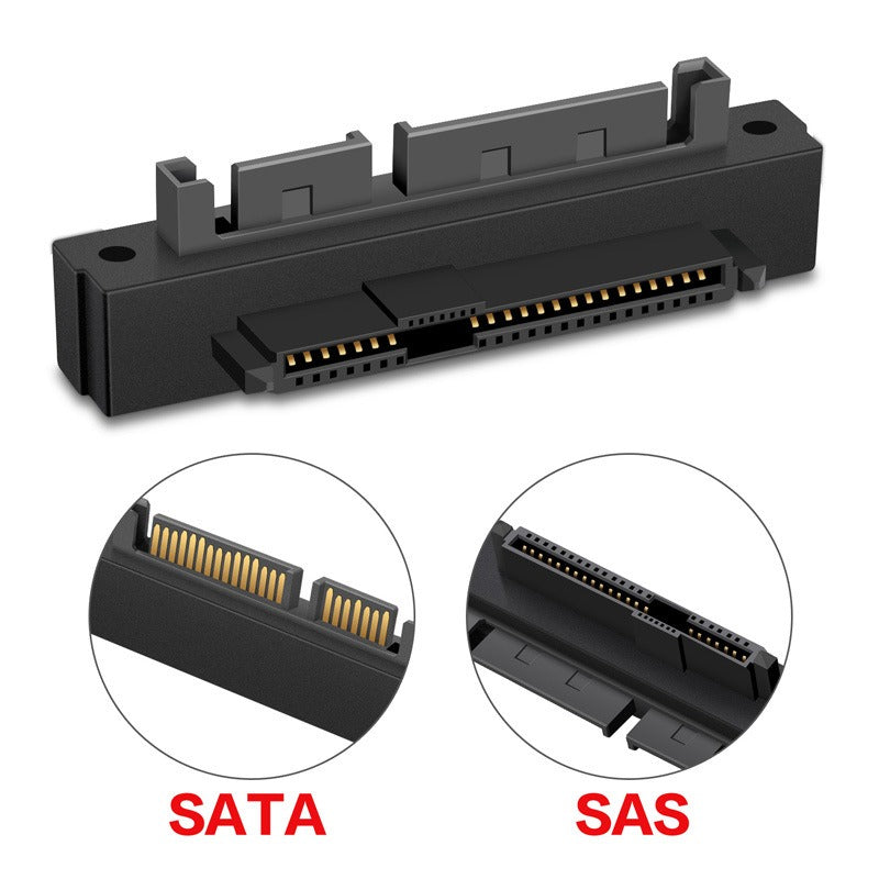 SATA to SAS 90 degree elbow adapter motherboard small mouth SAS adapter SFF-8482 adapter