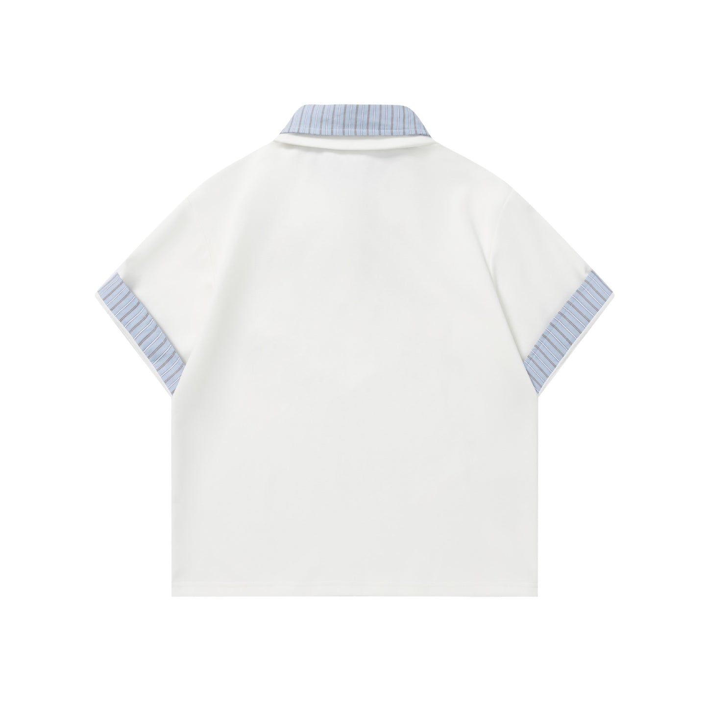 fake two-piece short sleeve