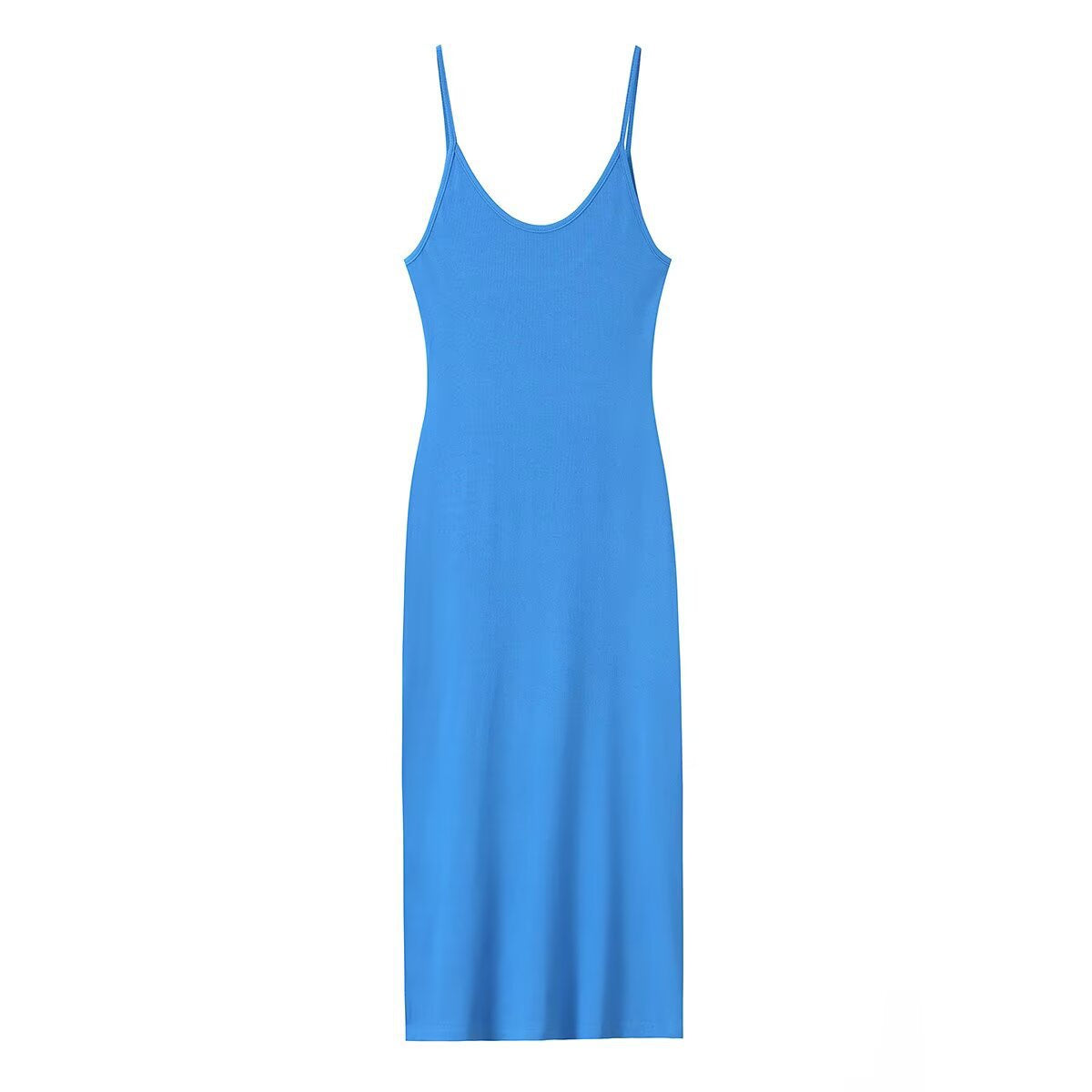 Hot girl knitted camisole wrapped buttocks long skirt