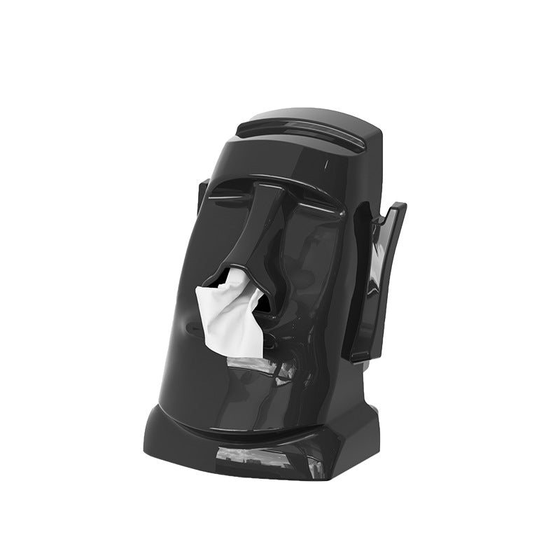 Creative Gypsum Tissue Box Multi-functional Living Room Entryway Easter Statue Bedroom Desk Headphone Stand
