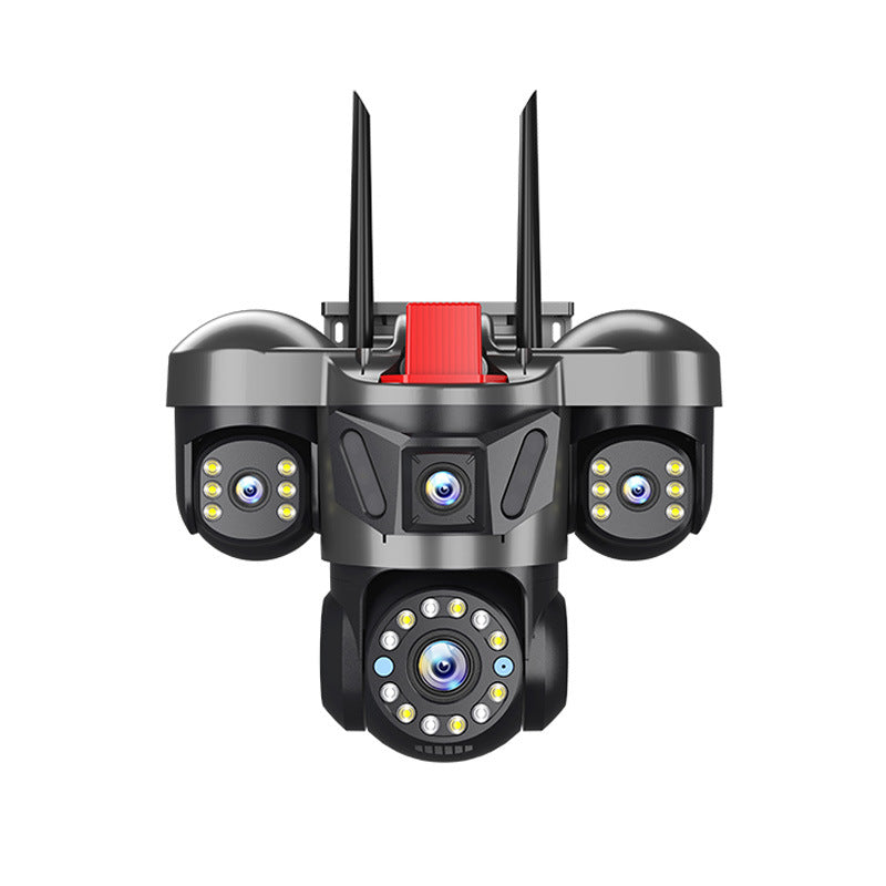 6MP Triple Lens Triple View Security Camera Wireless WiFi Outdoor HD Surveillance Camera for Home Remote Monitoring