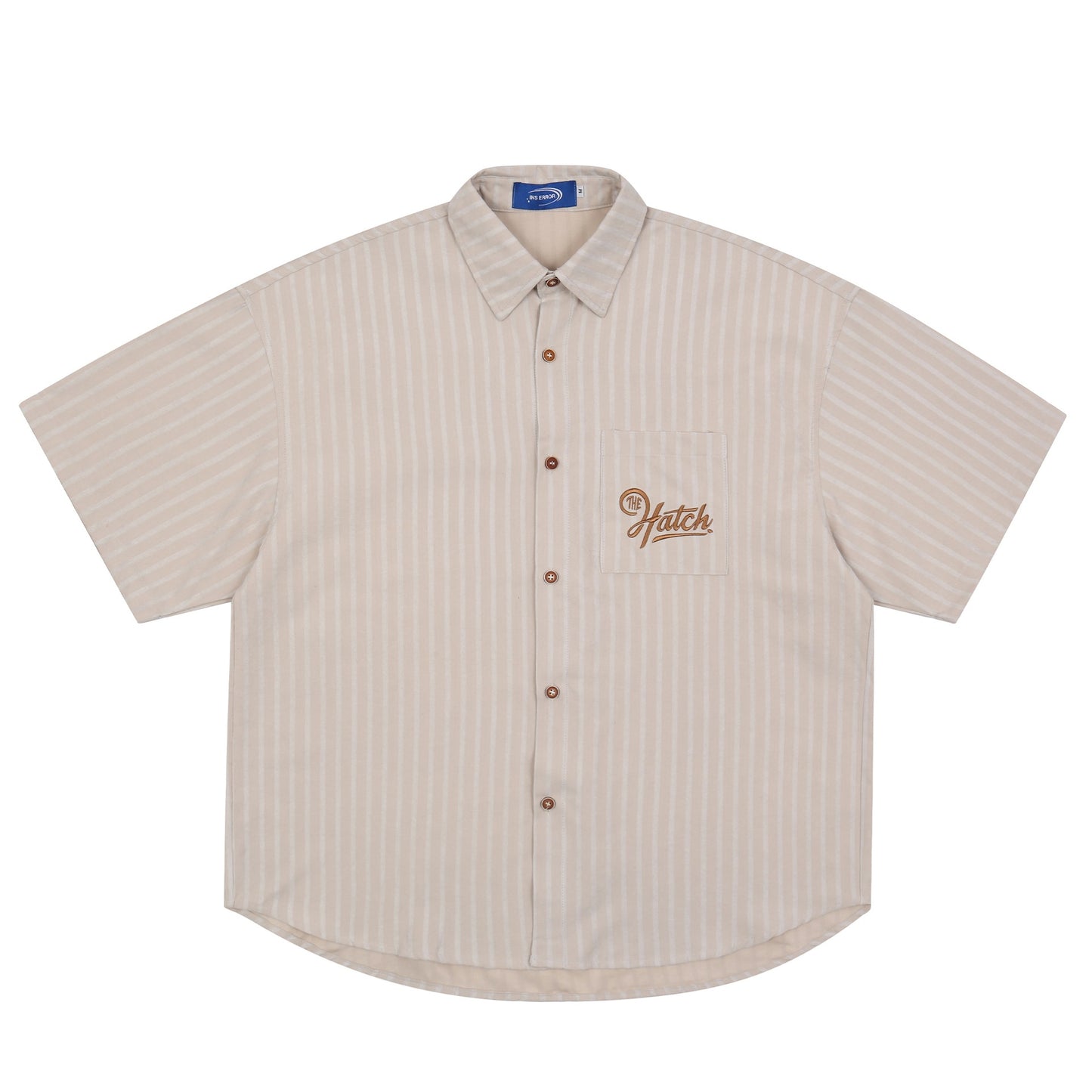 Minimalist striped short sleeved shirt