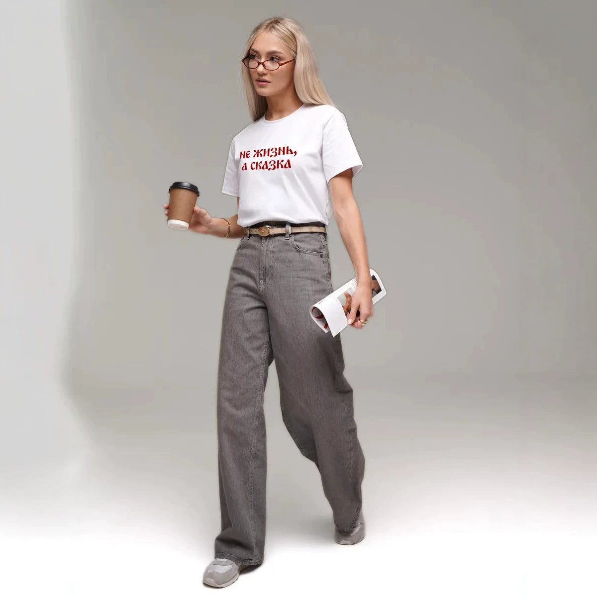 Loose short sleeved T-shirt for women