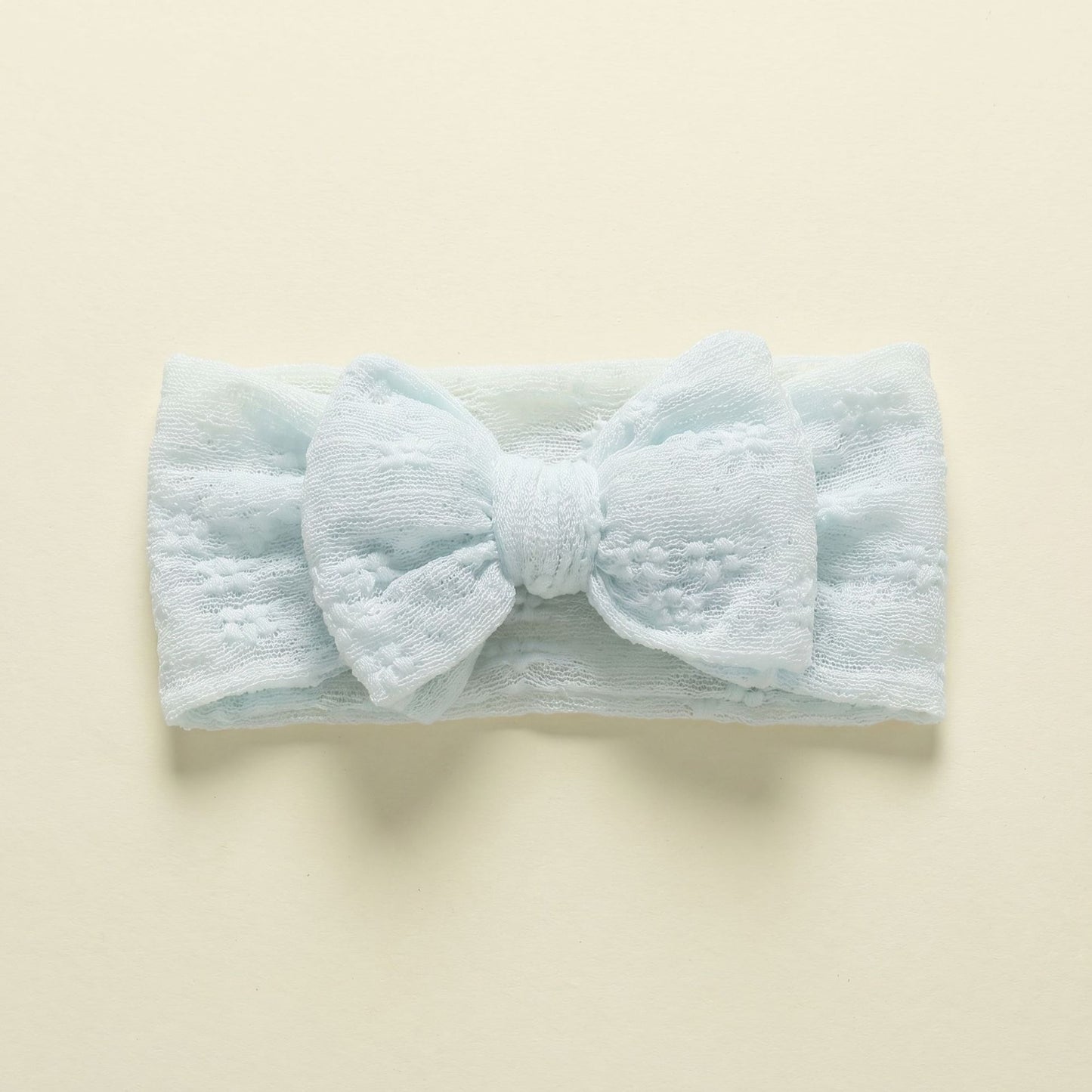 Children's hair accessories baby double layered bow lace mesh bow headband