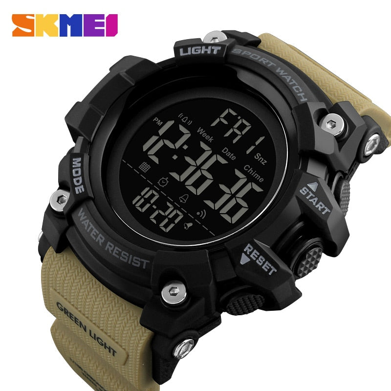 SKMEI  1384 Men's Sports Watch Fashion Digital Mens Watches Waterproof Countdown Dual Time shock Wristwatches Relogio Masculino