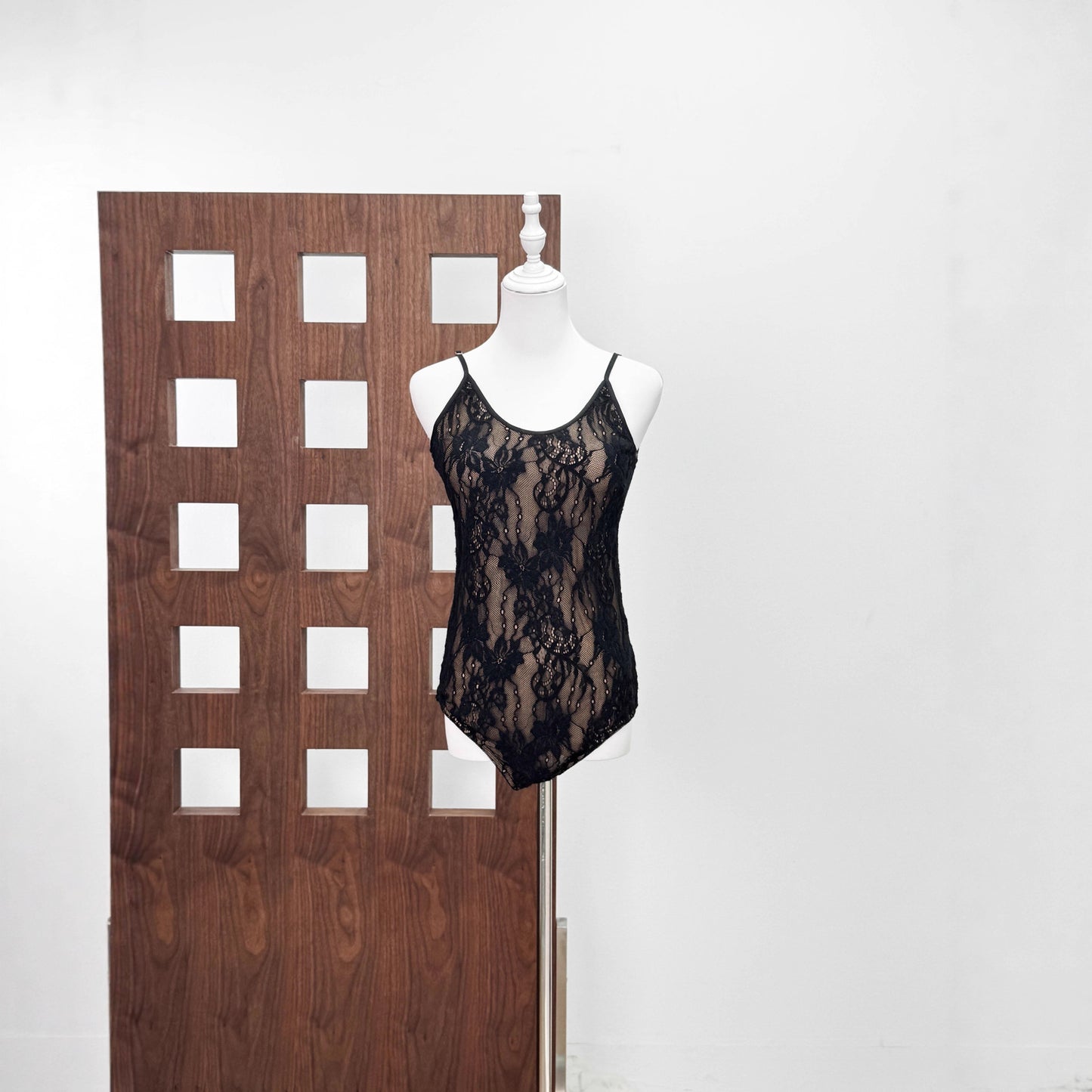 Tailored backless lace jumpsuit