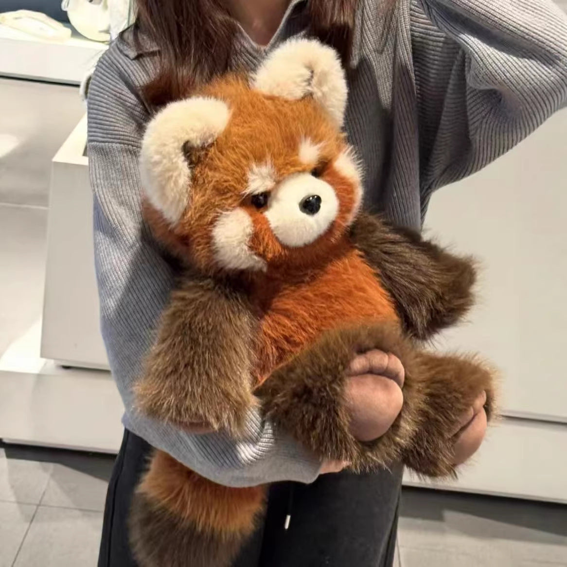 Running Series Little Panda Plush Toy Stuffed Animal Doll Gift for Festivals
