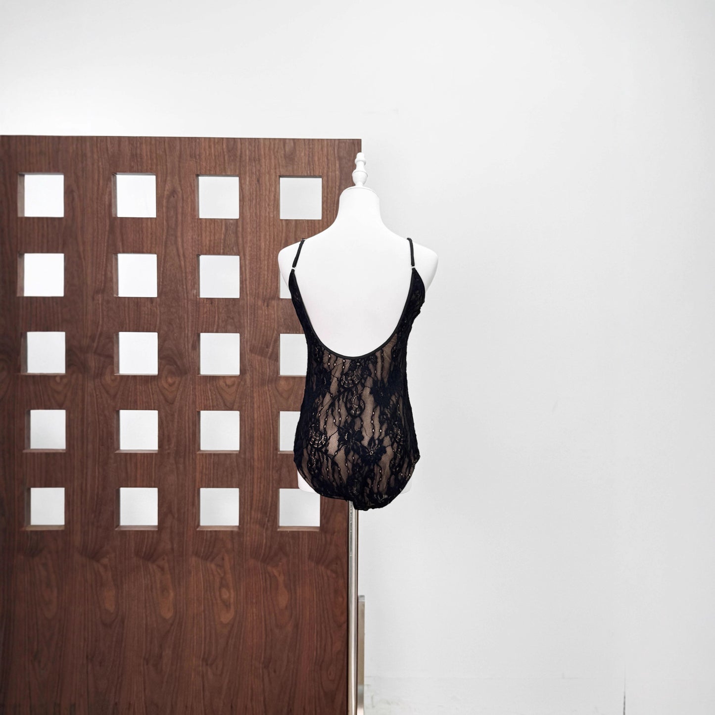 Tailored backless lace jumpsuit