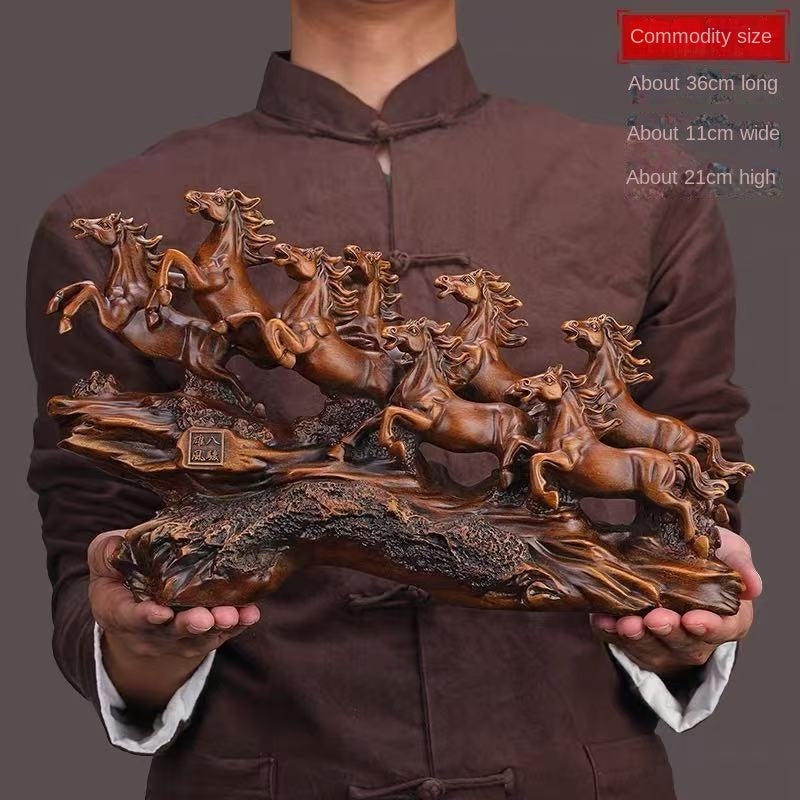 Craftsmanship Resin Feng Shui Ornament Office Boss Desk