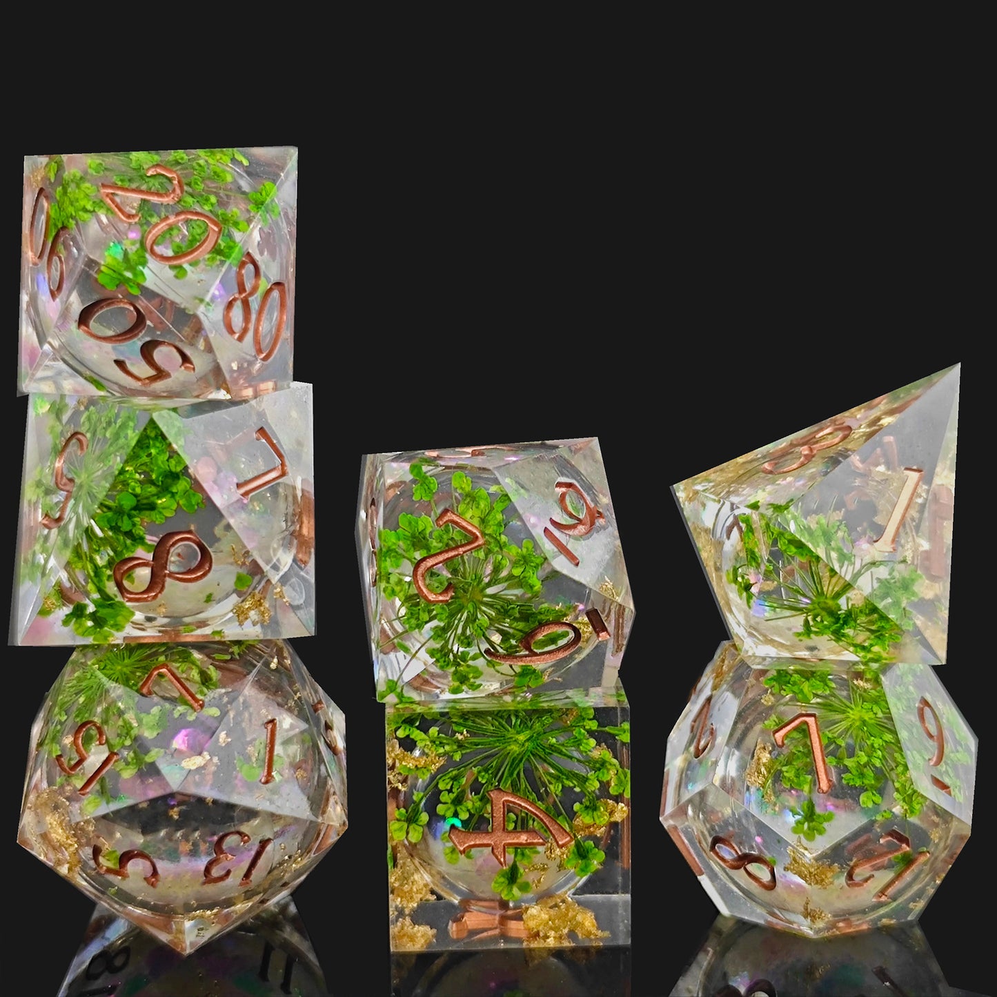 Resin Sand Flow Dice Liquid Role Playing DND Dungeons &amp; Dragons TRPG Multi-Face D