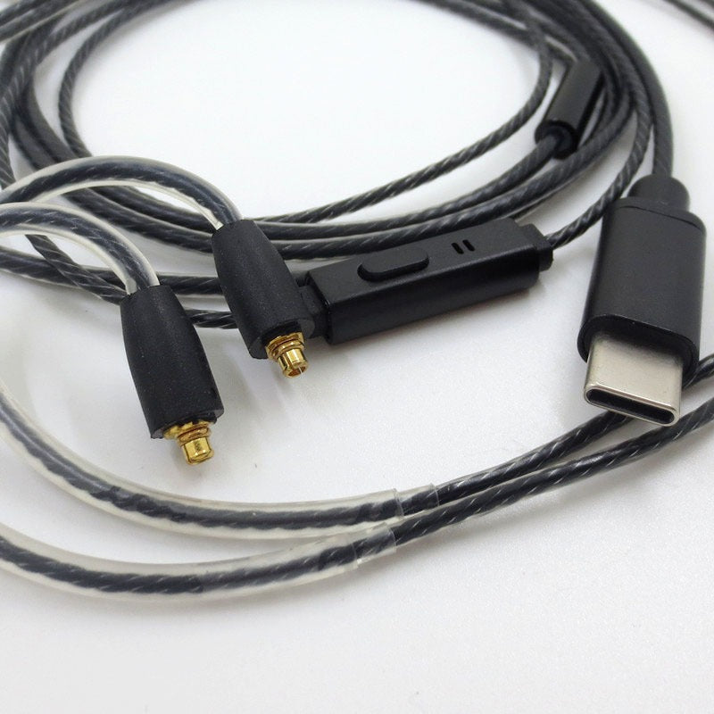 Type-C with microphone and tuning MMCX interface SE215 SE535 Shure headphone plug and unplug cable
