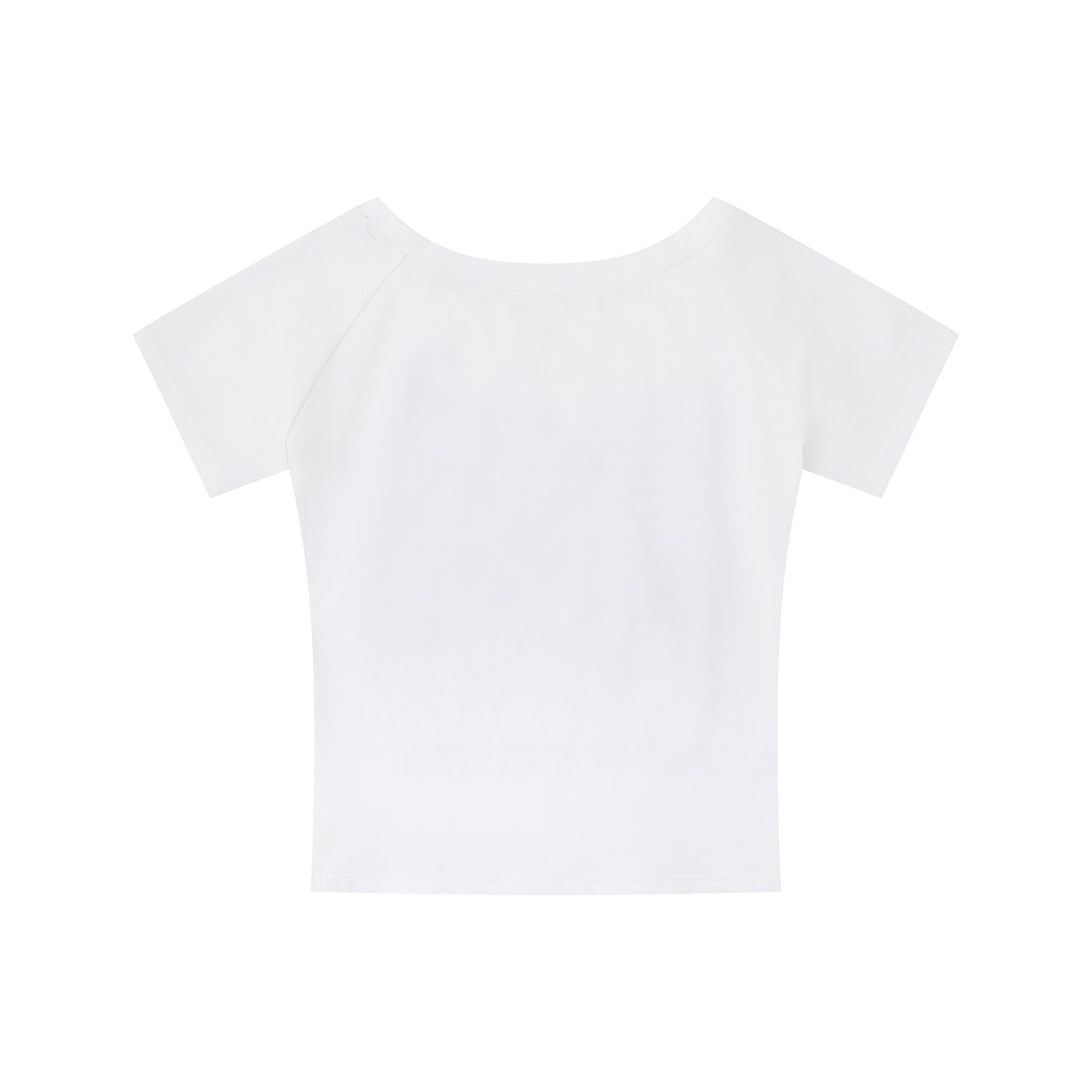 Women's Loose Round Neck Asymmetrical Sleeve Casual Short Sleeve Unique Graffiti Print Top
