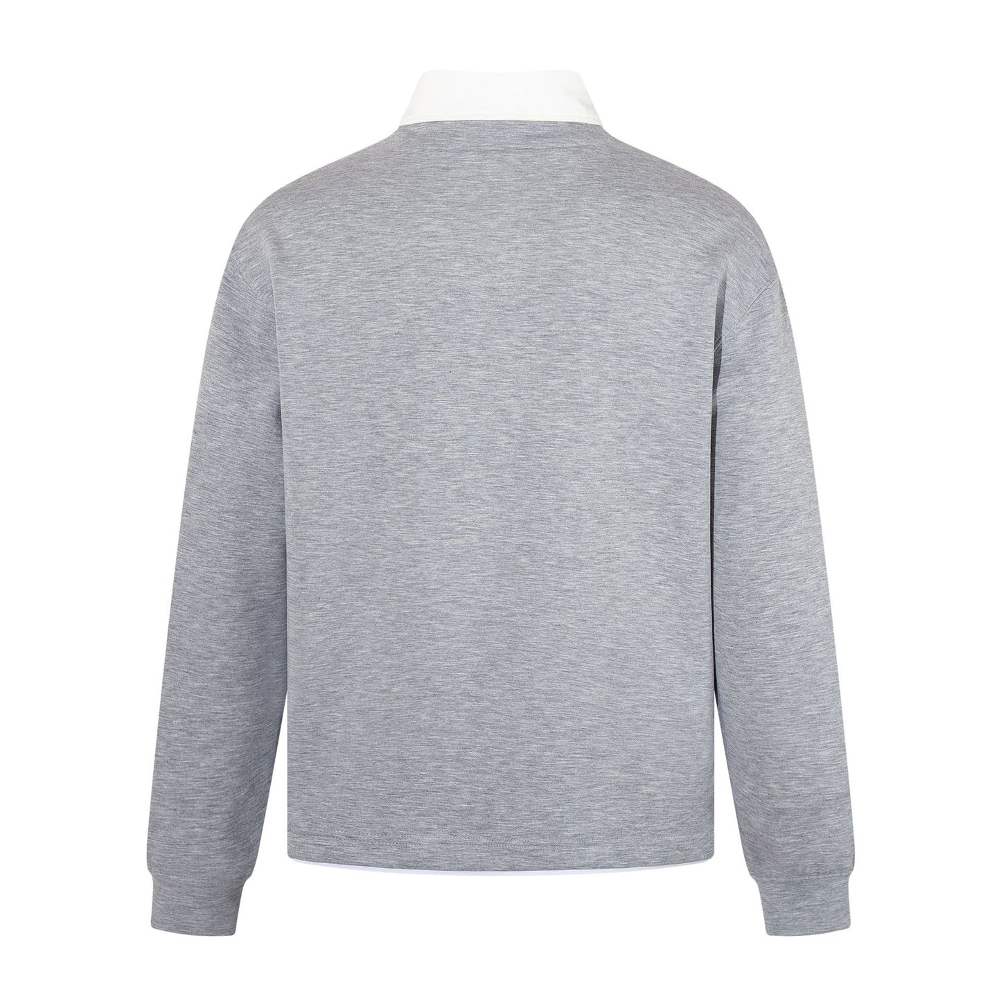 Fake two lapel long sleeved T-shirts