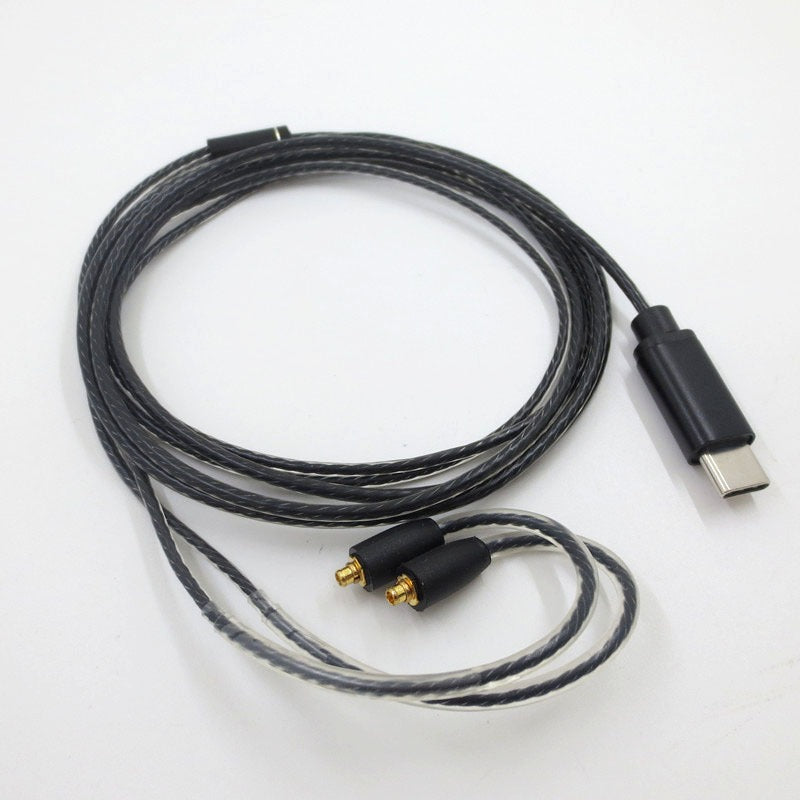 Type-C with microphone and tuning MMCX interface SE215 SE535 Shure headphone plug and unplug cable