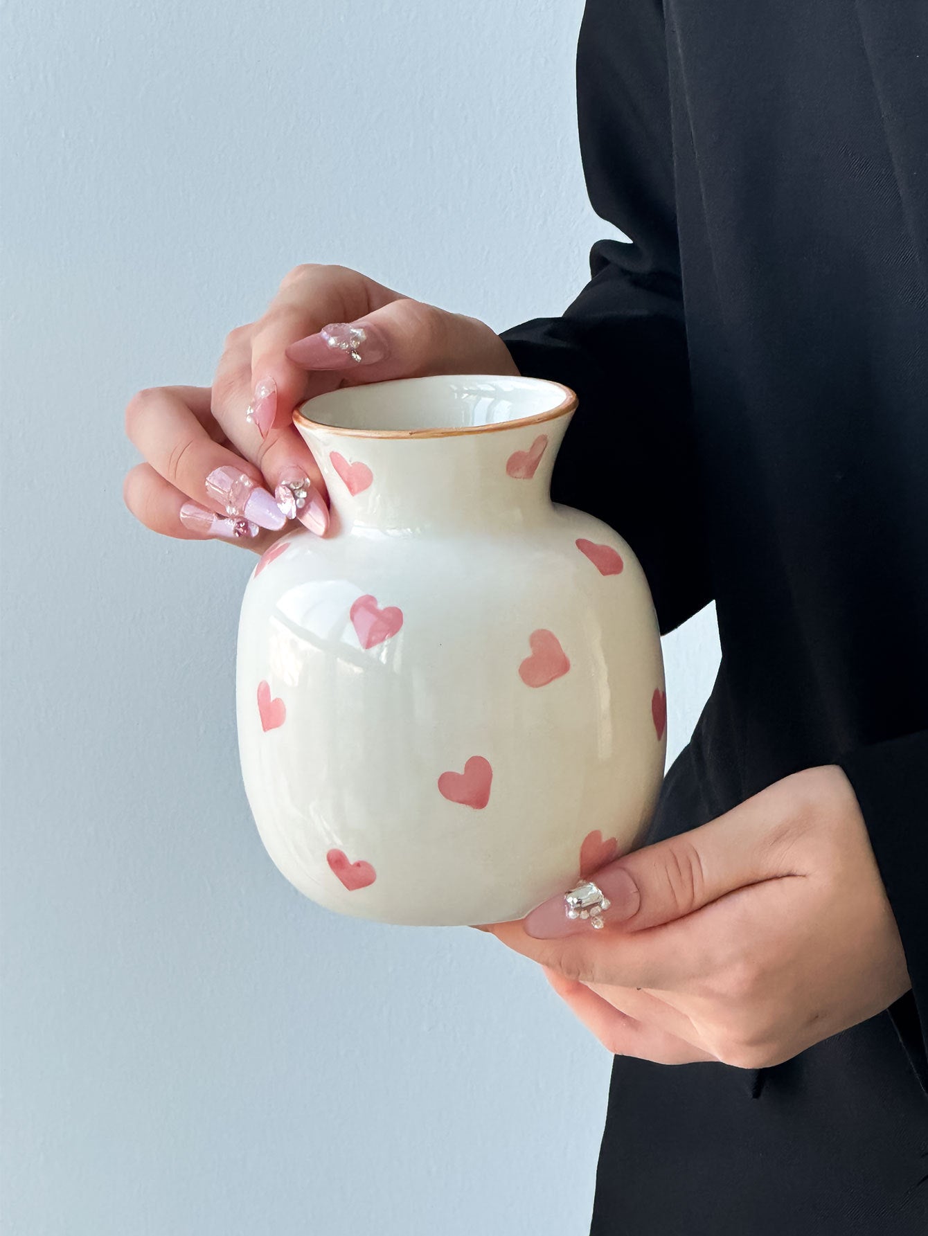 Hand-Painted Ceramic Vase