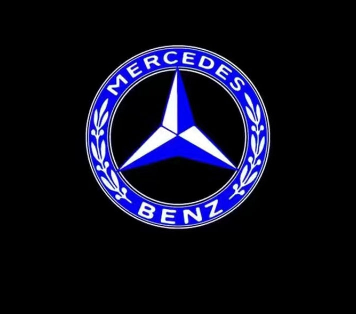 Suitable for Mercedes-Benz Welcome Lights E-Class, C-Class, S-Class, E300L, GLC Door Projection Logo Lights Laser Ground Lighting