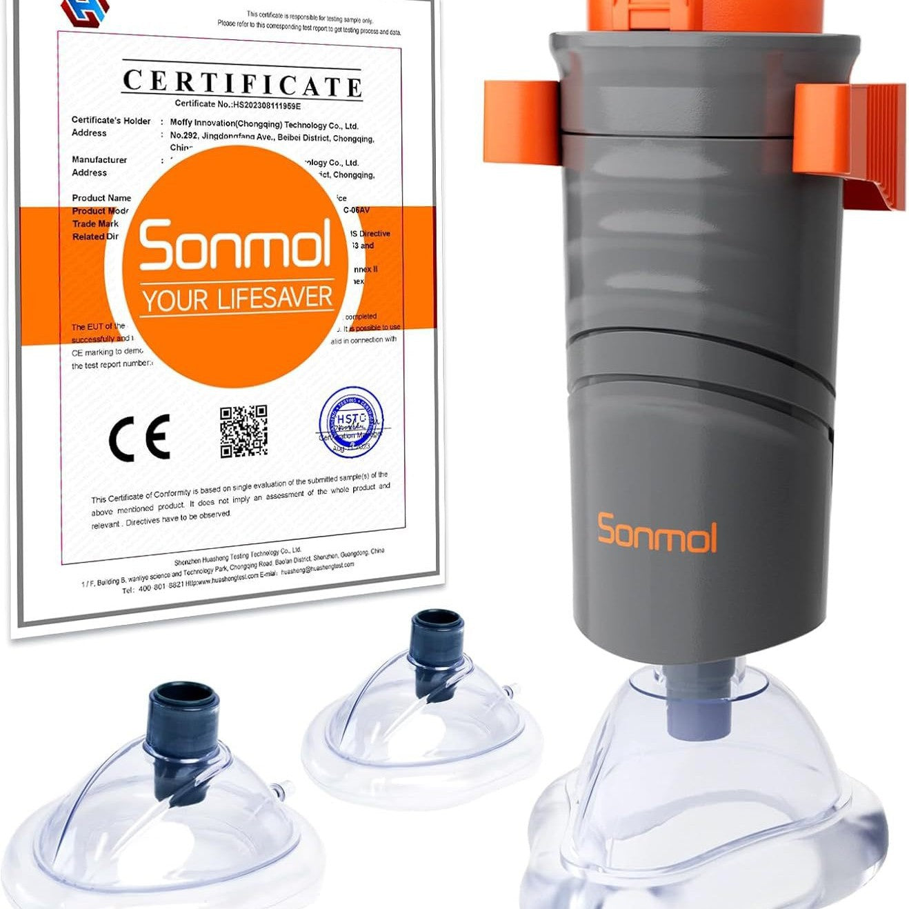 Sonmol automatic Choking rescue anti choking device aiway throat obstruction blockage removal manual suction emergency