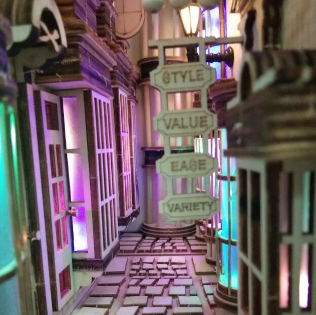 DIY Harry Potter Diagonal Alley Bookend Bookshelf Street Alley Diagonal Alley Bookend Bookshelf