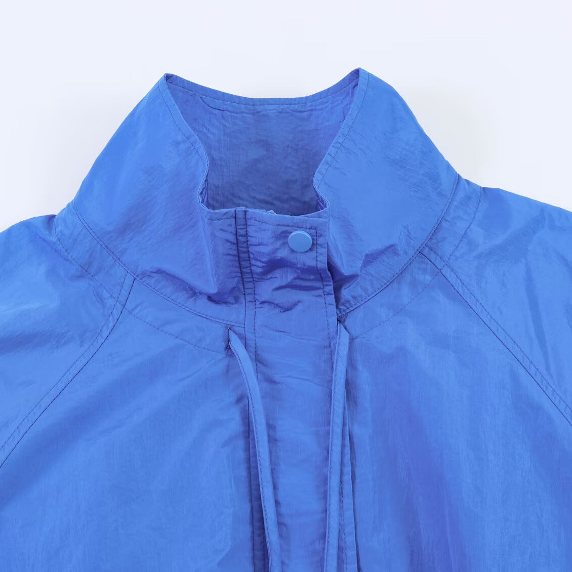 Casual versatile pleated nylon jacket