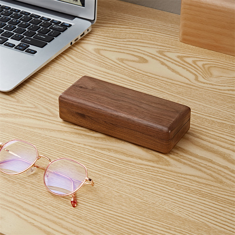 Black Walnut Solid Wood Glasses Storage Box