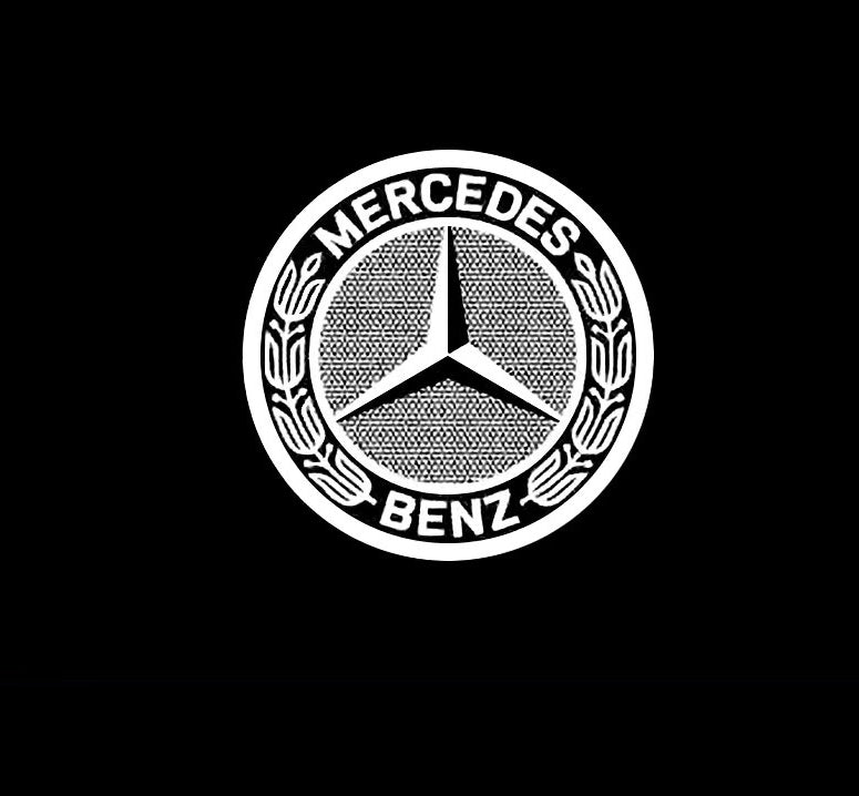 Suitable for Mercedes-Benz Welcome Lights E-Class, C-Class, S-Class, E300L, GLC Door Projection Logo Lights Laser Ground Lighting