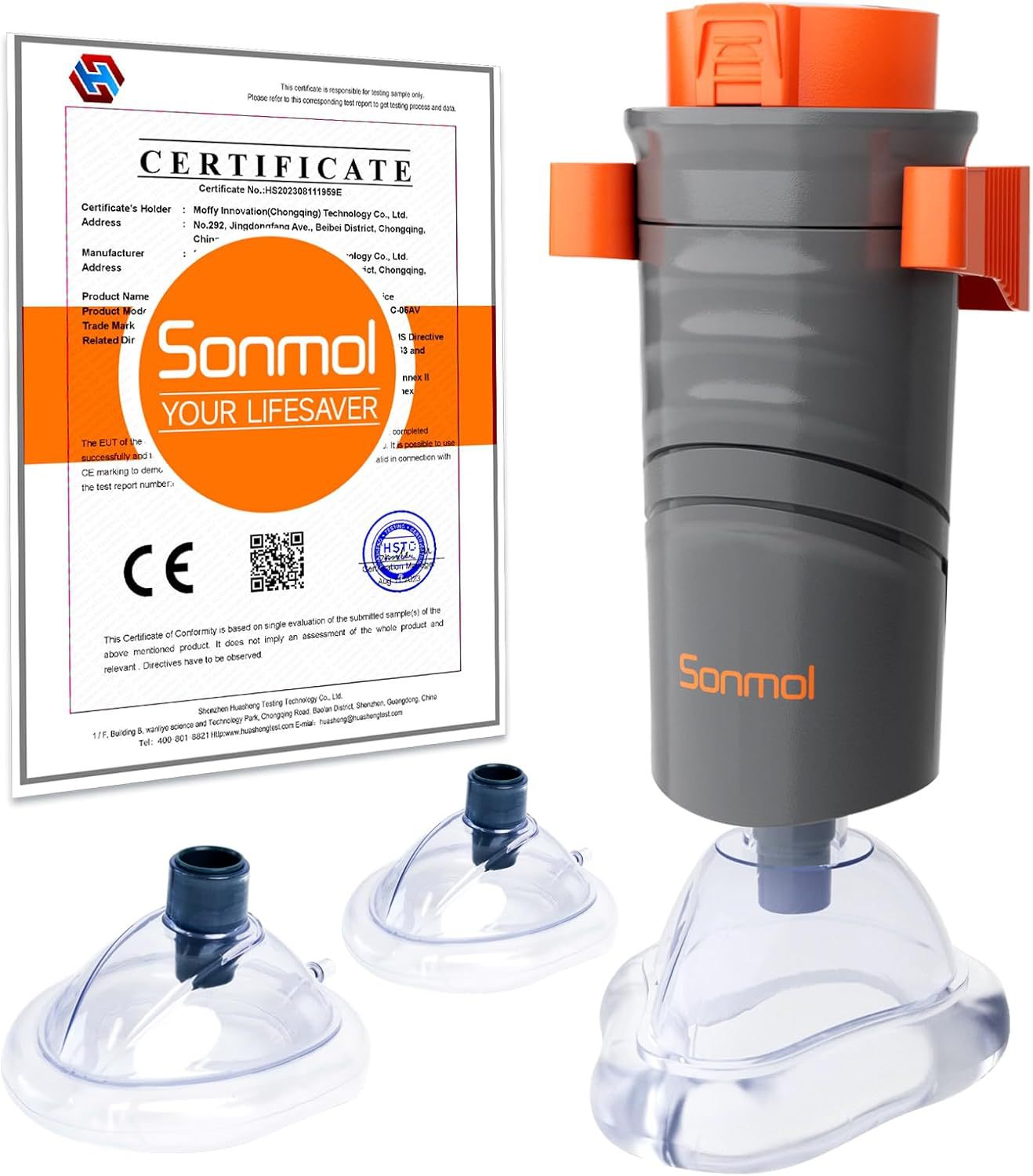 Sonmol automatic Choking rescue anti choking device aiway throat obstruction blockage removal manual suction emergency